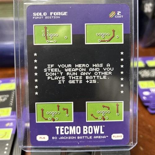 2026 Bo Jackson Battle Arena Tecmo Solo Forge SSP Super Short Play #PL5