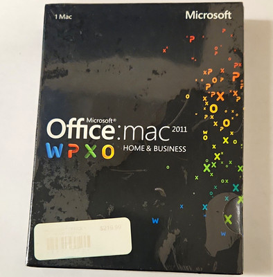 Microsoft Office for Mac 2011 Home & Business English DVD, 1 Device