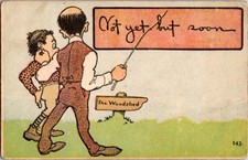 Spanking - Unusual Vintage Postcard - Corporal Punishment m/28 BI5367