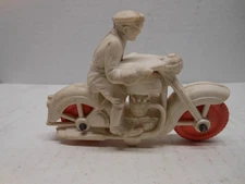 Vintage Auburn Rubber Motorcycle Police White Pink Tires