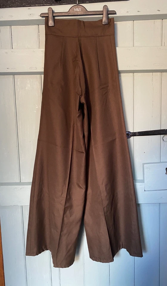 1970'S TRUE VINTAGE FLARES TROUSERS BNWT HIGH WAISTED NORTHERN SOUL DOLLY DESIGN - Image 4 of 4