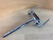 LUDWIG Double Rack Tom Drum Mount Post Holder Part w/ L-Arms 70s 80s Vtg 12-inch