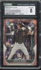 2023 Bowman Chrome Rose Gold Lava Refractor Bryce Eldridge 9/10 RC NM-MT CGC 8