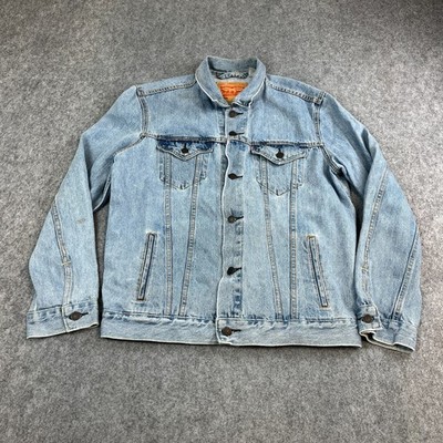 Levi's Herren Jeansjacke Large Blau Trucker Typ 3 Light Wash Workwear