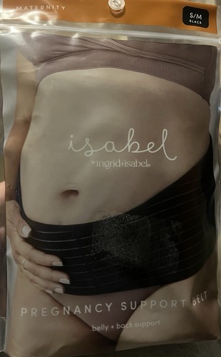 Maternity • Pregnancy Support Belt Black Size S/M Isabel by Ingrid & Isabel New - Picture 1 of 4