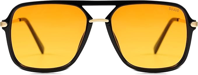 SOJOS Sunglasses for Women & Men, Square, Retro, Polarized 