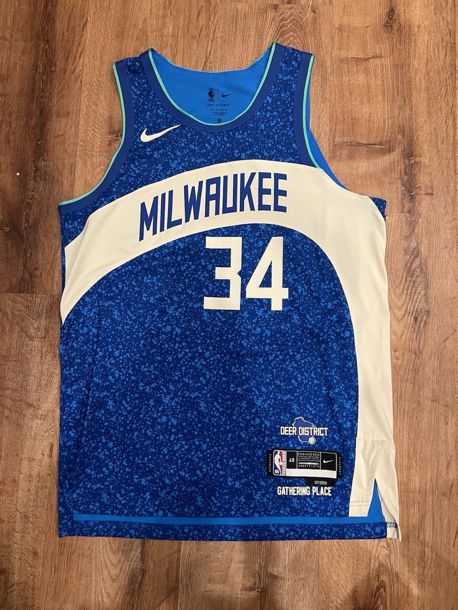 Giannis Antetokounmpo Authentic Jersey Milwaukee Bucks NBA Nike