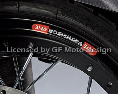 8x Yoshimura Kleine Felgenaufkleber Set Honda Suzuki Yamaha Aufkleber