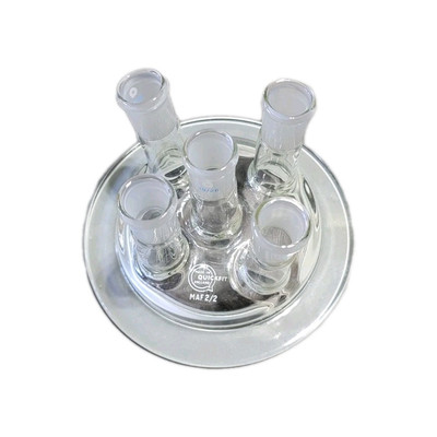 Quickfit MAF2/2 Flask Flat Flange Lid For Reaction flasks 100mm Socket 19/26