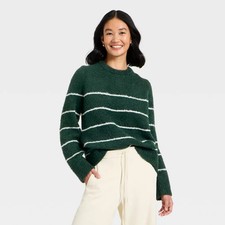 Women's Fuzzy Pullover Sweater - A New Day
