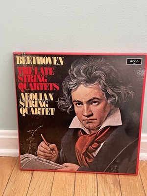 Beethoven The Late String Quartets, Aeolan String Quartet box set 4 LPs, ARGO