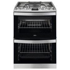 AEG CGB6131ACM Freestanding 60cm Gas Double Oven Catalytic Cooker A123482