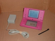 Nintendo DSi Hot Pink Portable Handheld Game Console System TWL-001 w Game