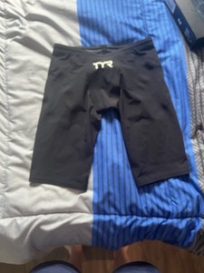 TYR Venzo Men's Competitive Swimwear Jammer Black Size 25 