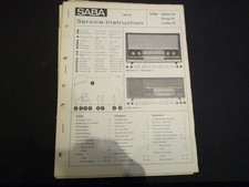 Original Service Manual Schaltplan Saba  Sabine 14 Donau 15 Lindau 15