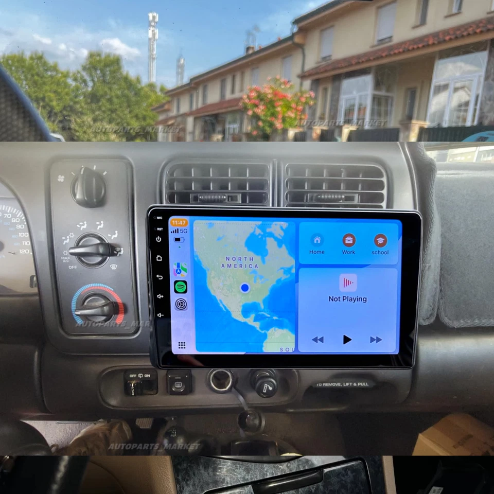 9" For Dodge Durango 1998-2000 Android 13 CarPlay Car Radio Stereo GPS Player Foto 3 de 4