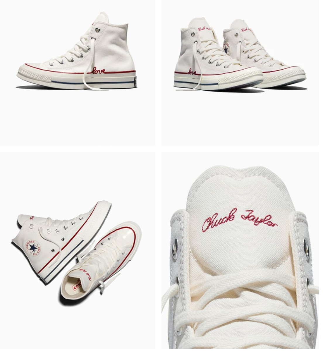 NEW Women CONVERSE Chuck 70 A19060C Hearts Valentine's Day A19058C