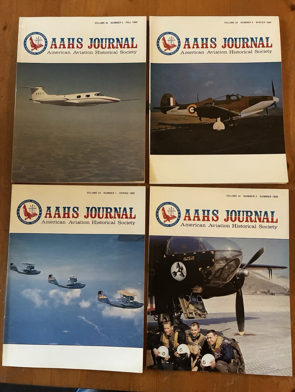 AAHS Journal Vol 34 1989 American Aviation Historical Society Aircraft