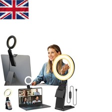 Image of Compact Adjustable Ring Light for Laptops & Phones - Ideal for Content Creation