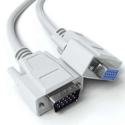 1,8m VGA Verlängerungskabel Monitor Verlängerung SUB-D 75 Ohm Kabel PC 15 Polig
