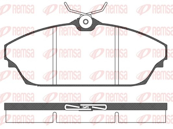 Bremsbelagsatz Scheibenbremse Remsa 1504.00 FüR Tata Xenon Pick Up Dicor 4X4-image