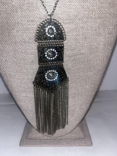 Damen Kette Anhänger Halskette mit langem Anhänger 30" Posten X - Bild 4 von 5