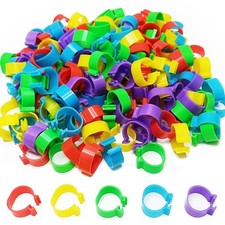 Gmeily 200Pcs 16mm Chicken Leg Bands Identification Leg Bands for Chickens Po...