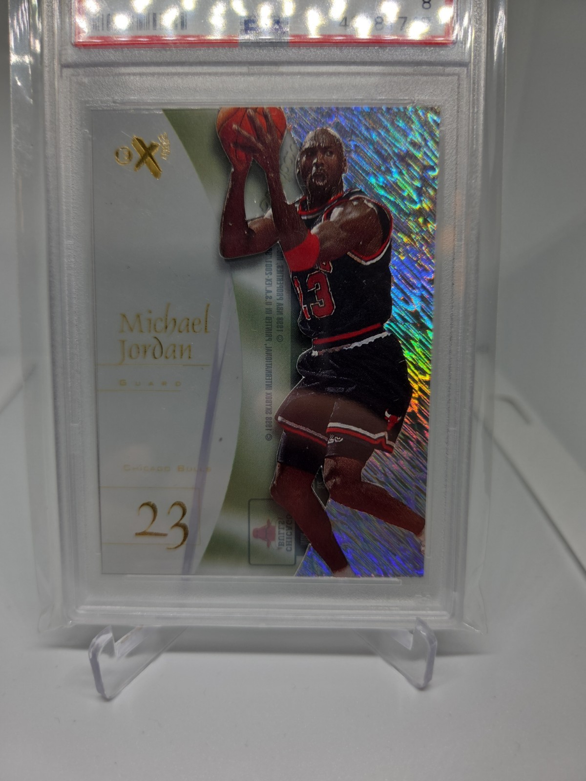 1997-98 EX2001 - Michael Jordan #9 PSA 8 view 2