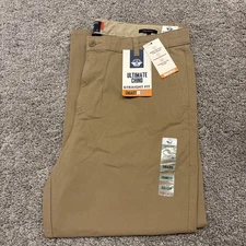 NEW Mens Dockers Ultimate Chino Straight Fit Pant Smart 360 Flex 38X29 Khaki $66