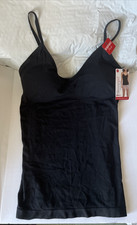 Skinnygirl Smoothers  Shapers Black Camisole Tank Top Removable pads Sz. Medium