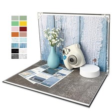 Photo Backdrop Board Studio Kit 8 PCS 16 Patterns Food 16.5x11.5 Inch Portable