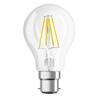 Osram Led Filament Parathom Birnenform 7W = 60W B22D Klar 806Lm Warmweiß Dimmbar