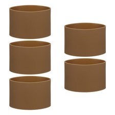 5Pcs Silicone Rubber Bands Non-slip 3.39 Inch for Art, Brown