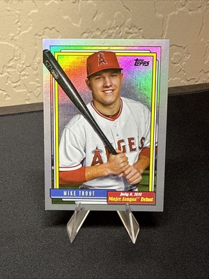 2022 Topps Archives #367 Mike Trout Major League Debut Silver /50