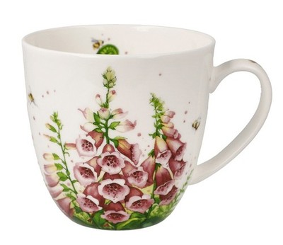 Goebel Teetasse Mug mit Wildblumen 500 ml Fingerhut Ø 11 cm 10,5 cm hoch