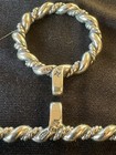 Authentic Chrome Hearts 925 Sterling Silver Twisted Rope Toggle Clasp Set 5.2g — photo 2