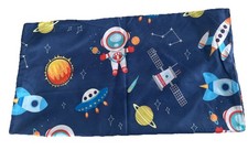 Wildkin 100 Cotton Kids Nap Mat Cover Sewn-in Flap Pillowcase Space Themed