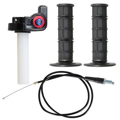 7/8'' Motorcycle Twist Throttle Handle Grip with Cable 50-250CC motocross ATV US