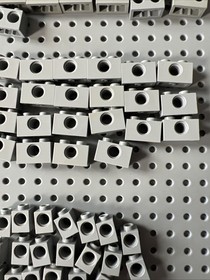 Lego Light Bluish Gray Technic Bricks Axel Hole Castle Star Wars Vintage 95pcs