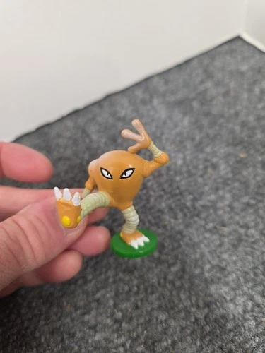 Vintage 1999 Tomy Nintendo Pokemon Genuine Hitmonlee Mini Figure 2" Toy