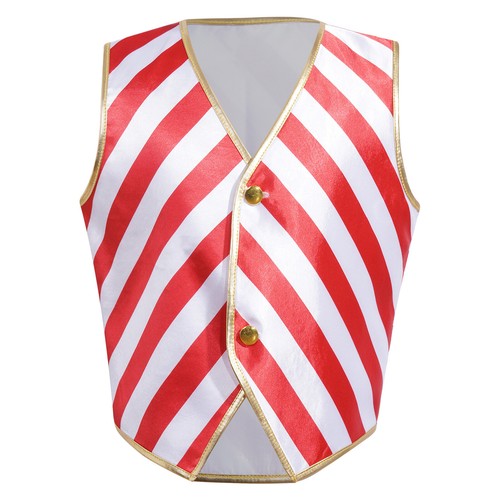 Kids Girls Candy Cane Striped Jumpsuit Bodysuit Christmas Performance Costume - Picture 31 of 35