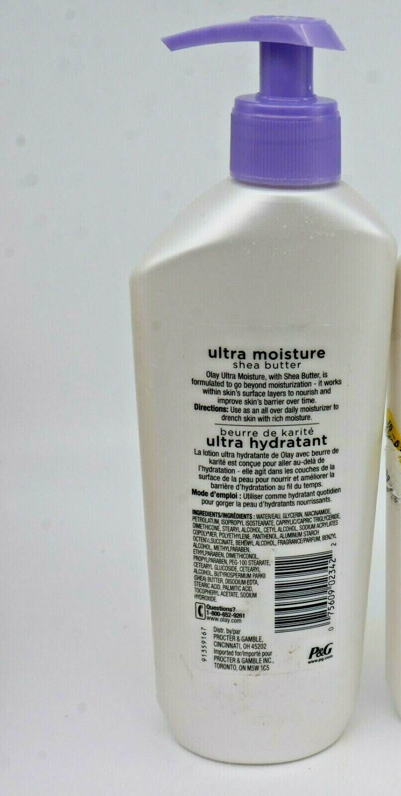 1 Olay quench Ultra Moisture Shea Butter Body Lotion Pump Bottle, 11.8