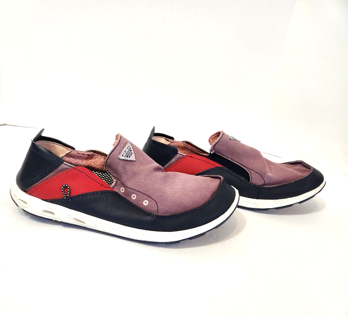 Columbia PFG Bahama Vent Boat Shoes Men's Slip On Blue