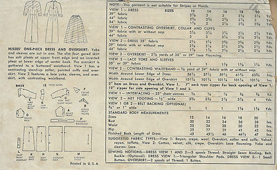 1951 Vintage Sewing Pattern B30