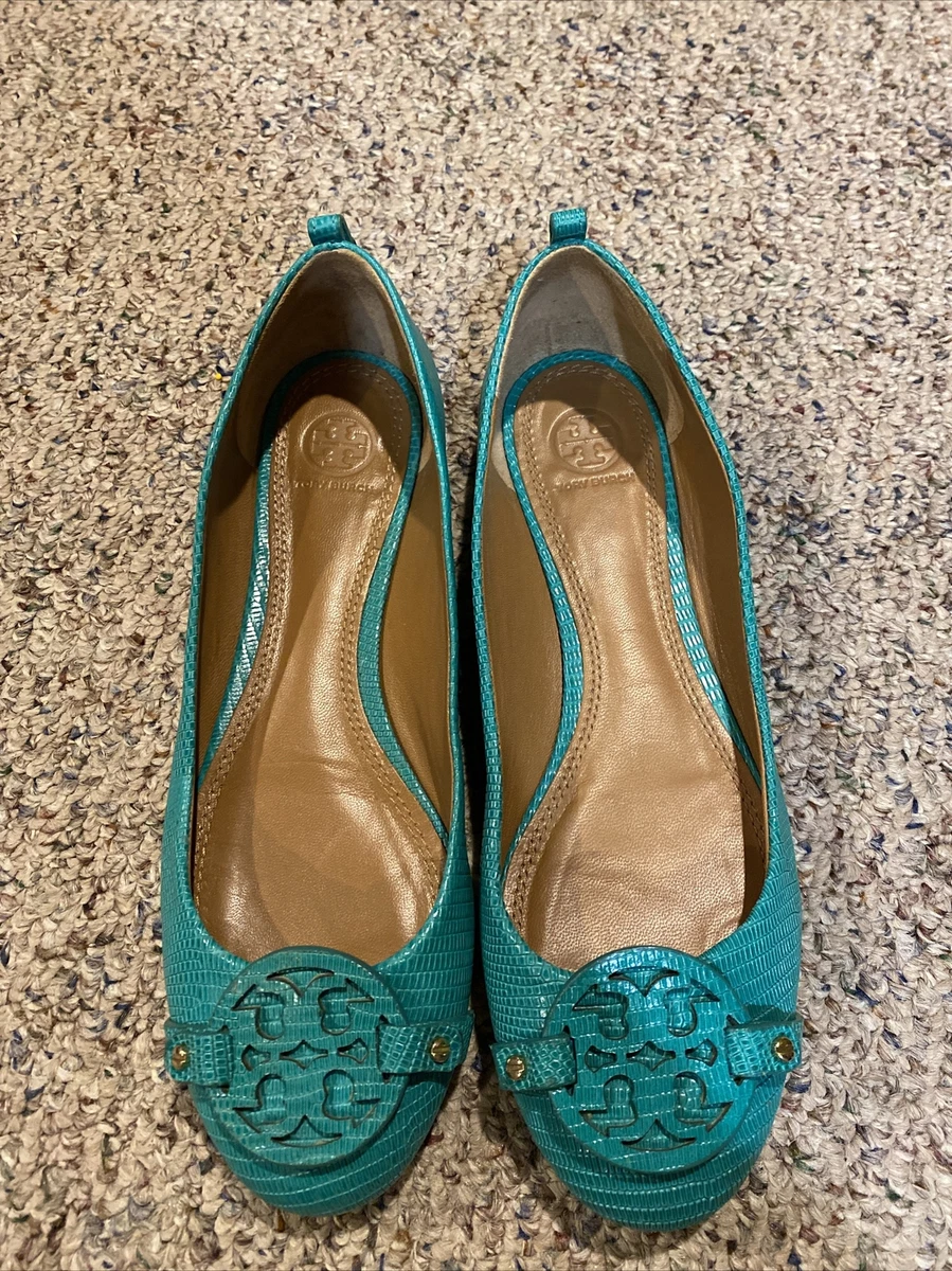 235 Tory Burch Shoes Mini Miller Ballet Flat Size 8.5 Gorgeous