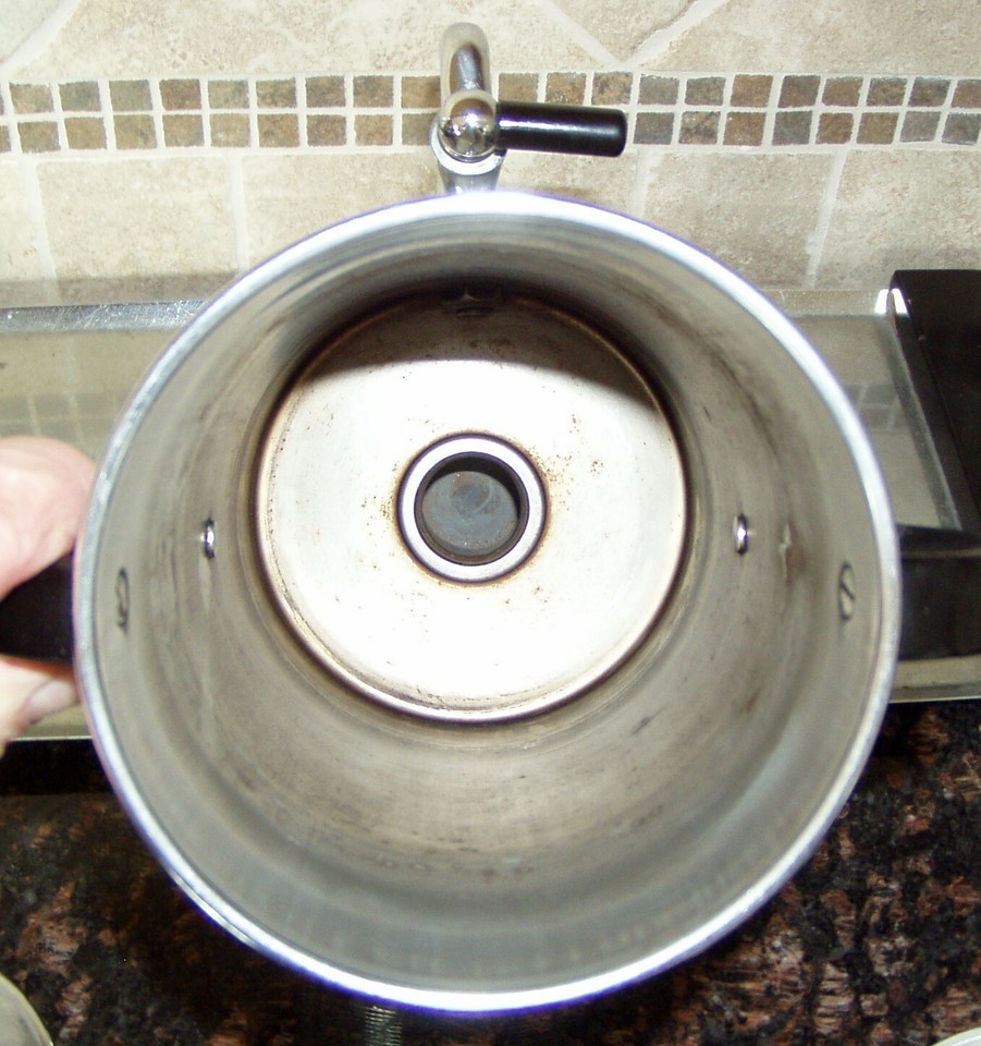 Antique Manning Bowman Electric Coffee Pot Percolator with Wood Handles