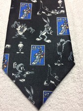 LOONEY TUNES MENS TIE BUGS BUNNY IN BLACK AND WHITE 4 X 57