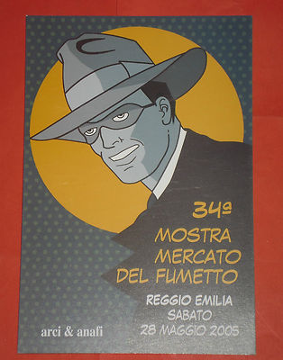 COLLECTIBLE POSTCARD- EISNER- 34TH COMIC BOOK EXHIBITION- REGGIO EMILIA 2005-anafi