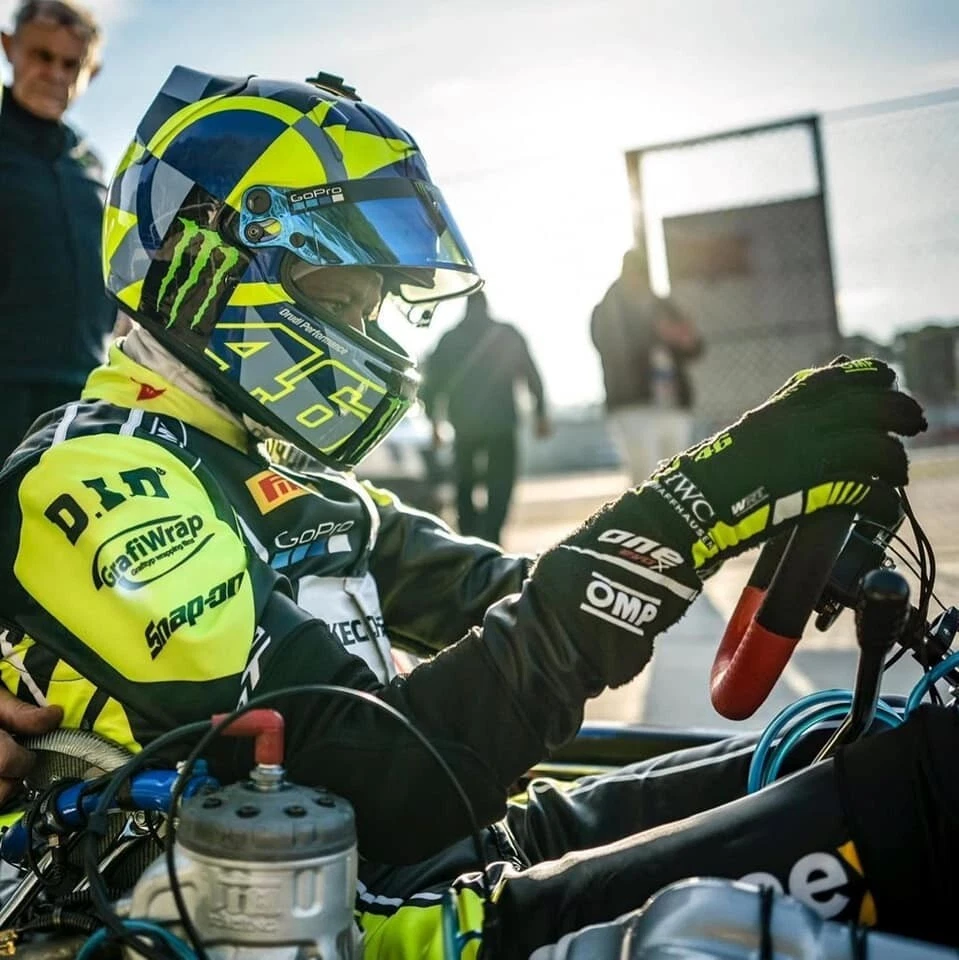 OMP Go Kart Seat Flat Bottom Fiberglass 27cm - 38cm Praga, Arrow, Tony Kart, OTK - image 2 of 3