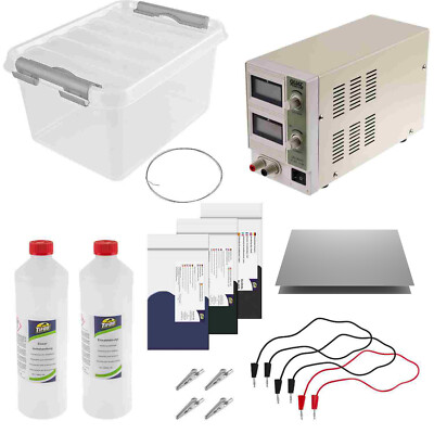 Eloxal-Starter-Set (mit 3A Netzteil) - Eloxalanlage - Selber eloxieren